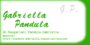 gabriella pandula business card